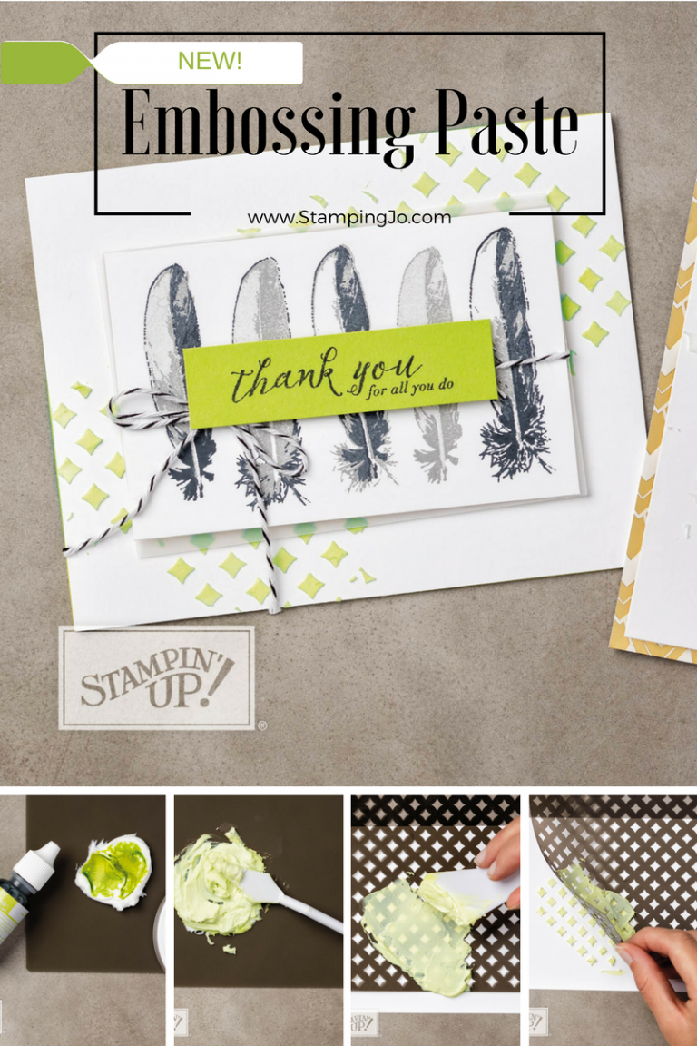 Add Texture with Embossing Paste