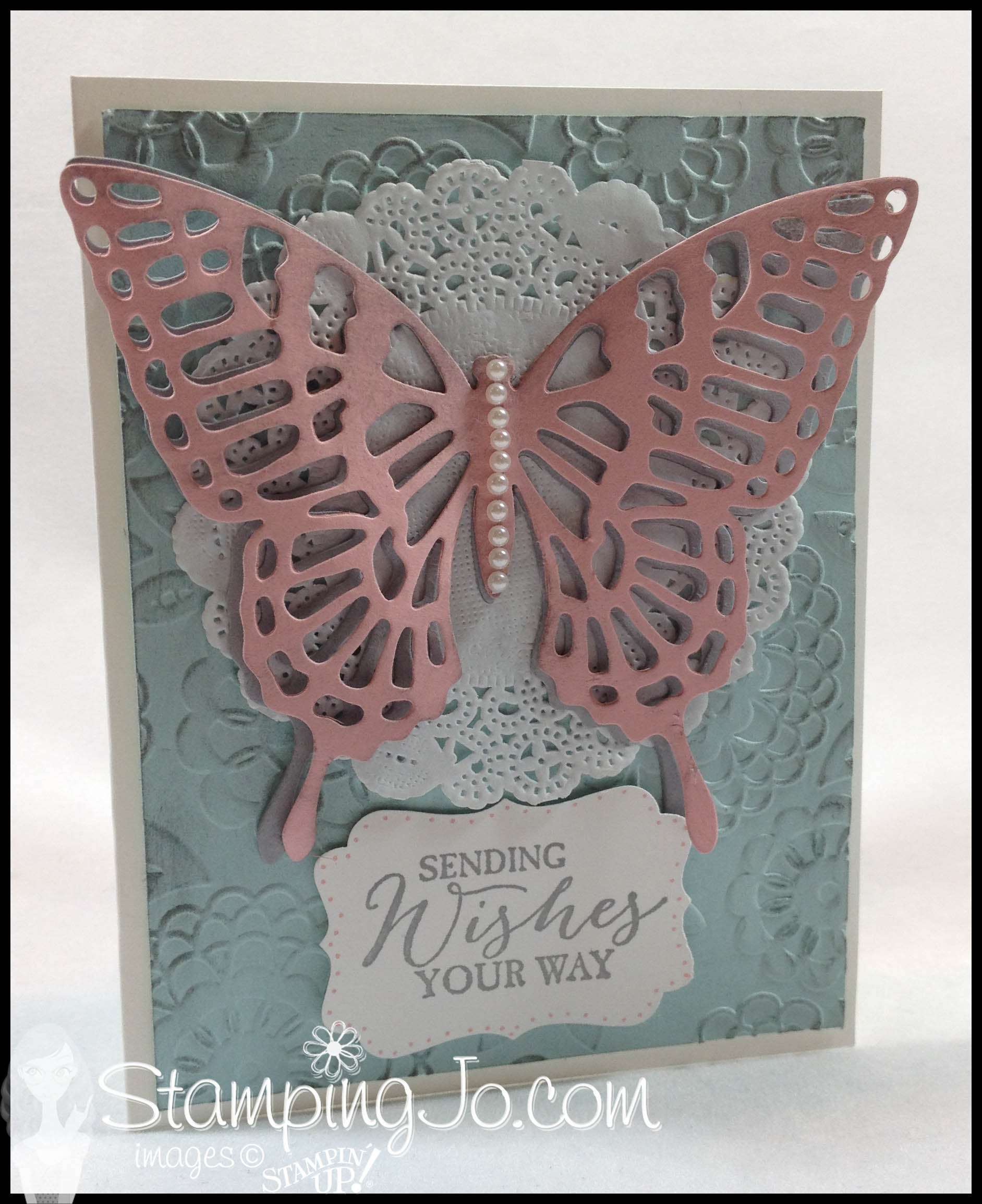 Update on the Butterfly Thinlits Hand Stamped Cards with Josee Smuck