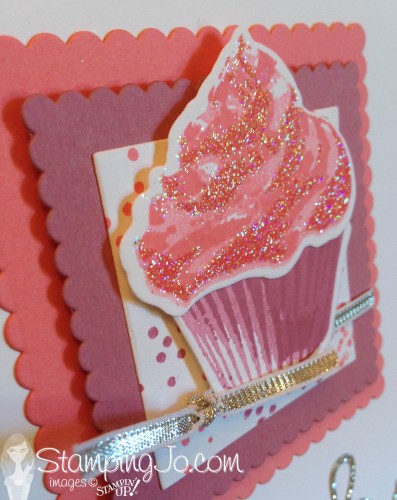 Sweet Cupcake Cutout Glitter by StampingJo