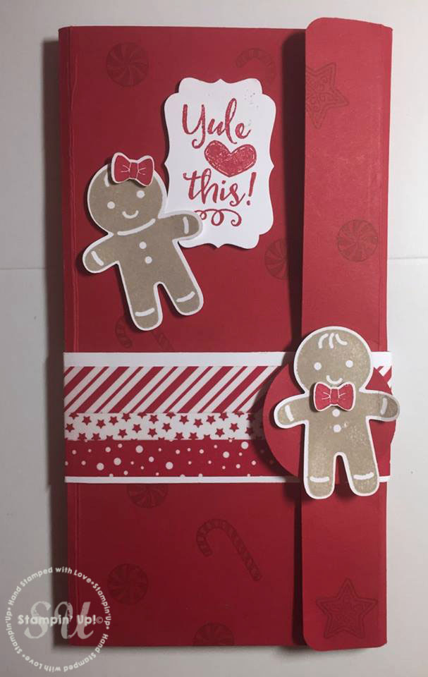 Cookie Cutter Christmas, Note Pad holder, Homemade gift idea, Stampin Up