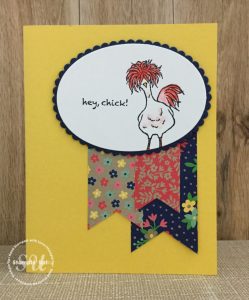 Hey Chick stamp set, Stampin Up, Sale-A-Bration, stamped card ideas