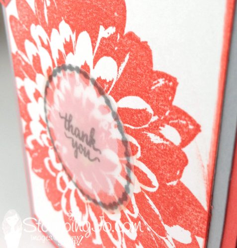 Definitely Dahlia, Stampin Up, thank you card 