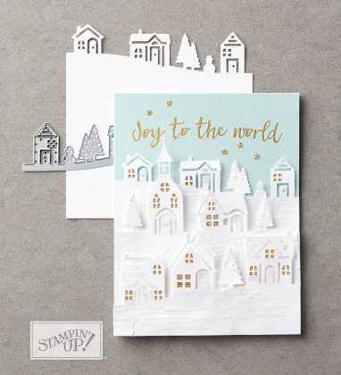 Hearts Come Home stamp set and Hometown Greetings Edgelits Dies