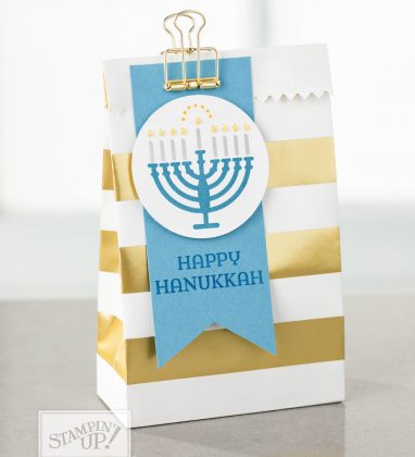 Seasonal Lantern stamp set and Striped Treat Bags
