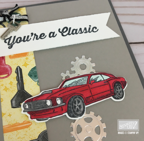 Masculine card with Geared Up Garage – Hand Stamped Cards with Josee ...