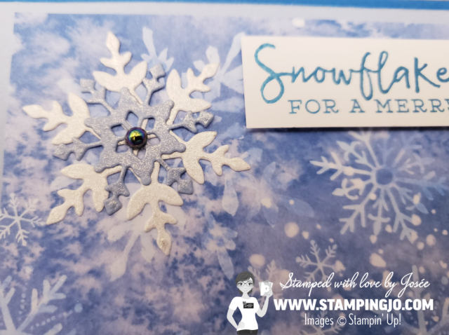 Snowflake Wishes Double Easel Card stampin up fun fold